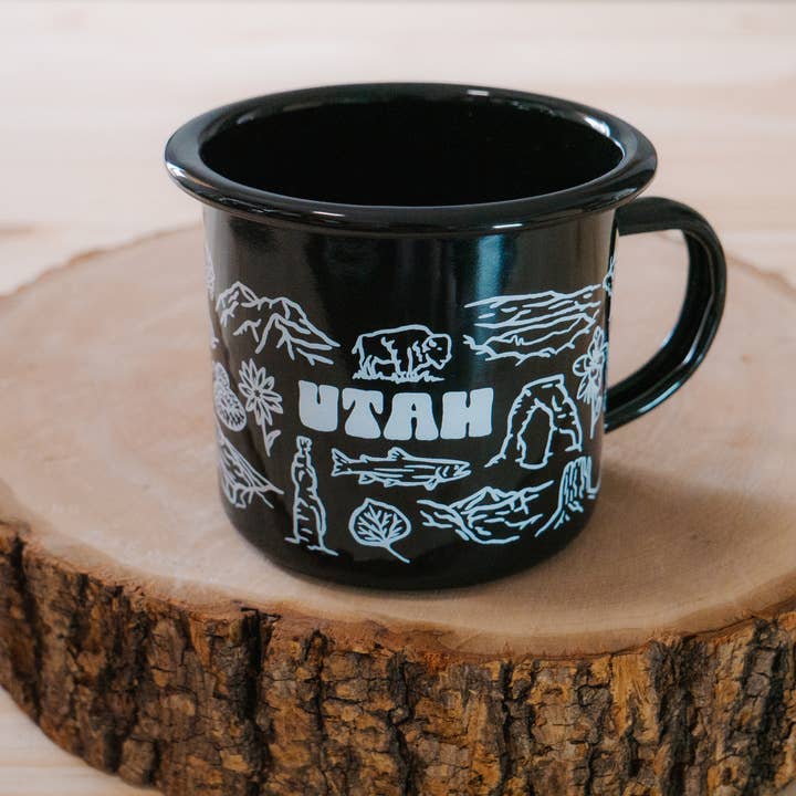 Utah Icon | Enamel Mug for wholesale by Roaming Heart