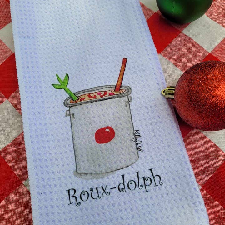Kelly Airhart Studios - Wholesale Tea Towel - Christmas Tea Towel. Roux-Dolph12