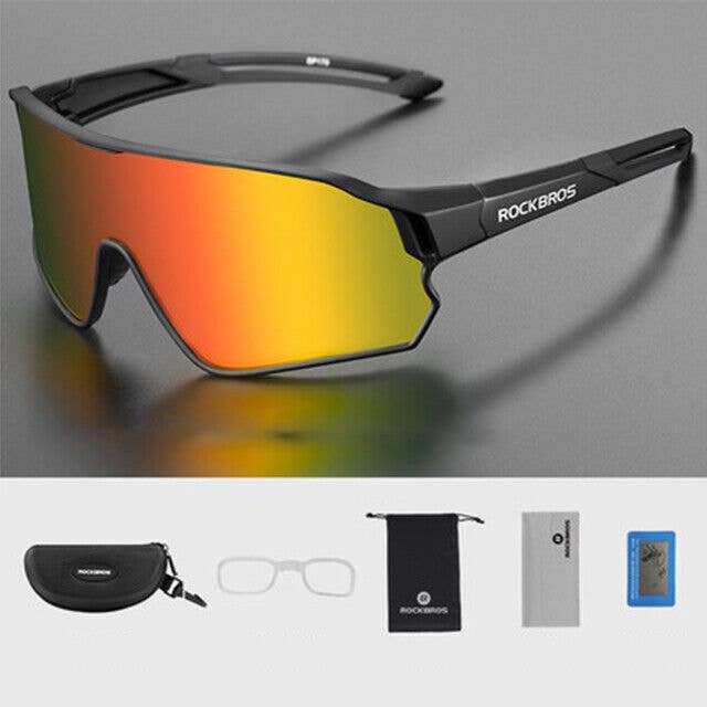 SPARE-SPECS, LLC - Wholesale Sunglasses - Unisex - ROCKBROS Polarized Full Lens Sunglasses Cycling Bicycle Glasses Outdoor Sports Eyewear UV4002