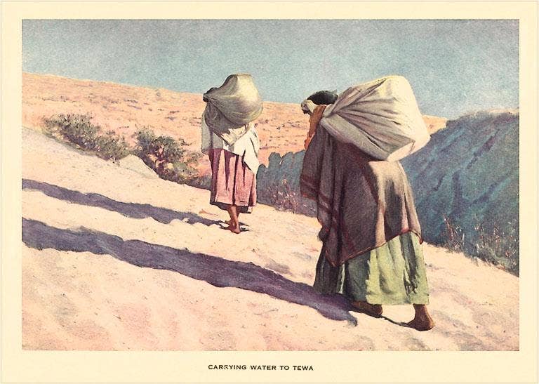 Found Image Press - Wholesale Sticker - Sticker NA-255 Carrying Water to Tewa0