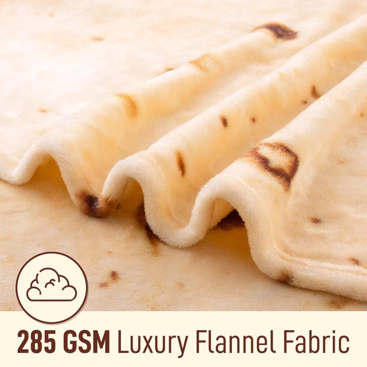Zulay Kitchen - Wholesale Throw Blanket - Tortilla Blanket With Tinfoil/Drawstring Bag Packaging