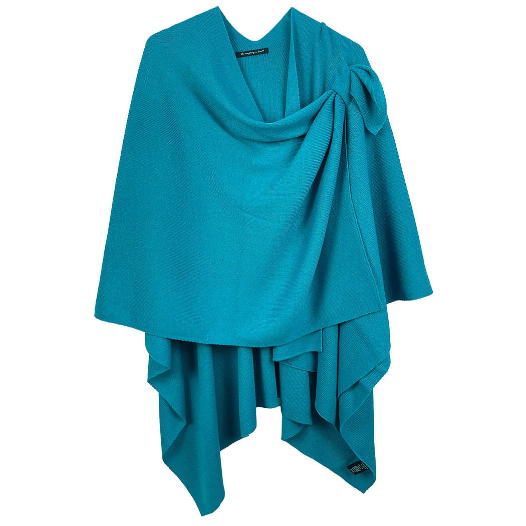 Fashion City - Wholesale Poncho - Women's - Solid Ruana with Shoulder Strap3