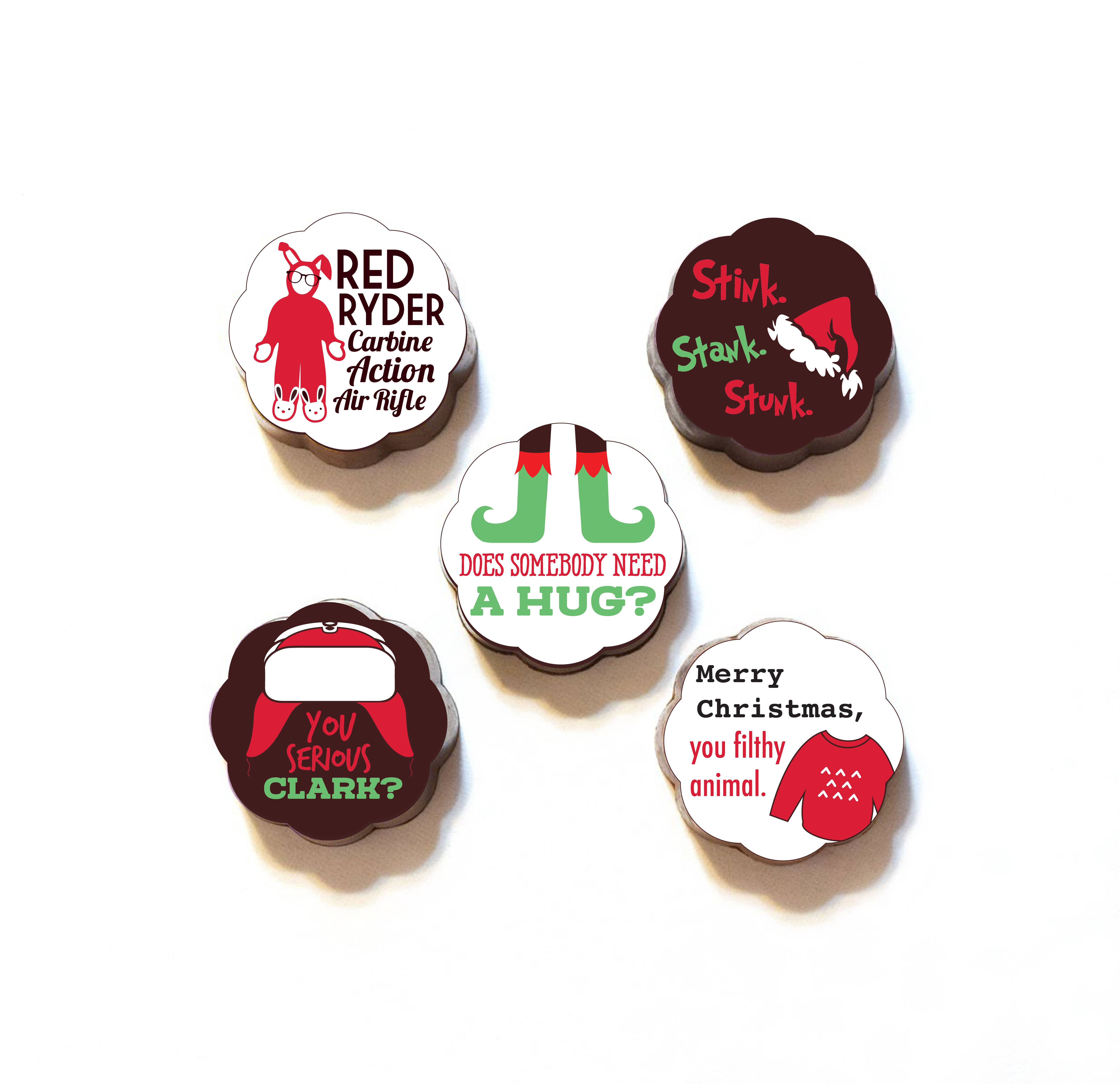 Chouquette - Wholesale Chocolate Box - Holiday Movie - Chocolate Covered Caramels - Box of 5