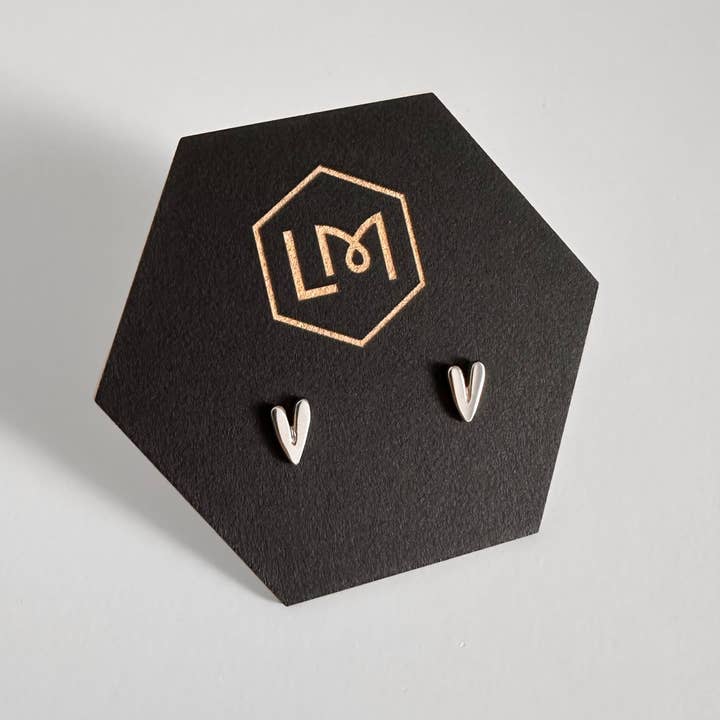 Love Lori Michelle Jewelry - Wholesale Stud/Post Earrings - Whole Heart Earrings