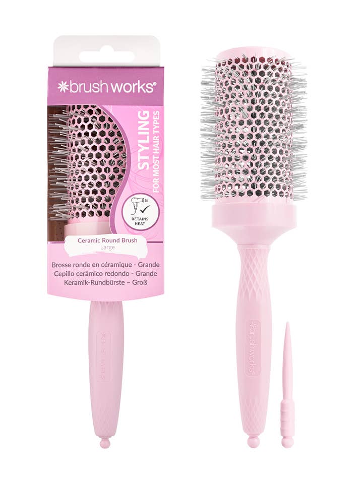 Brosse ronde en céramique Brushworks - Grande pour la vente par Soinvogue