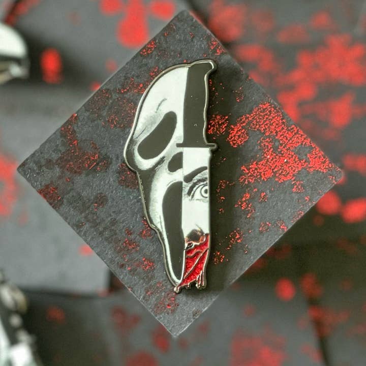 Thwwip Stickers - Wholesale Lapel Pin/Button - So 90'S Killer Ghost-Glitter Enamel Pin