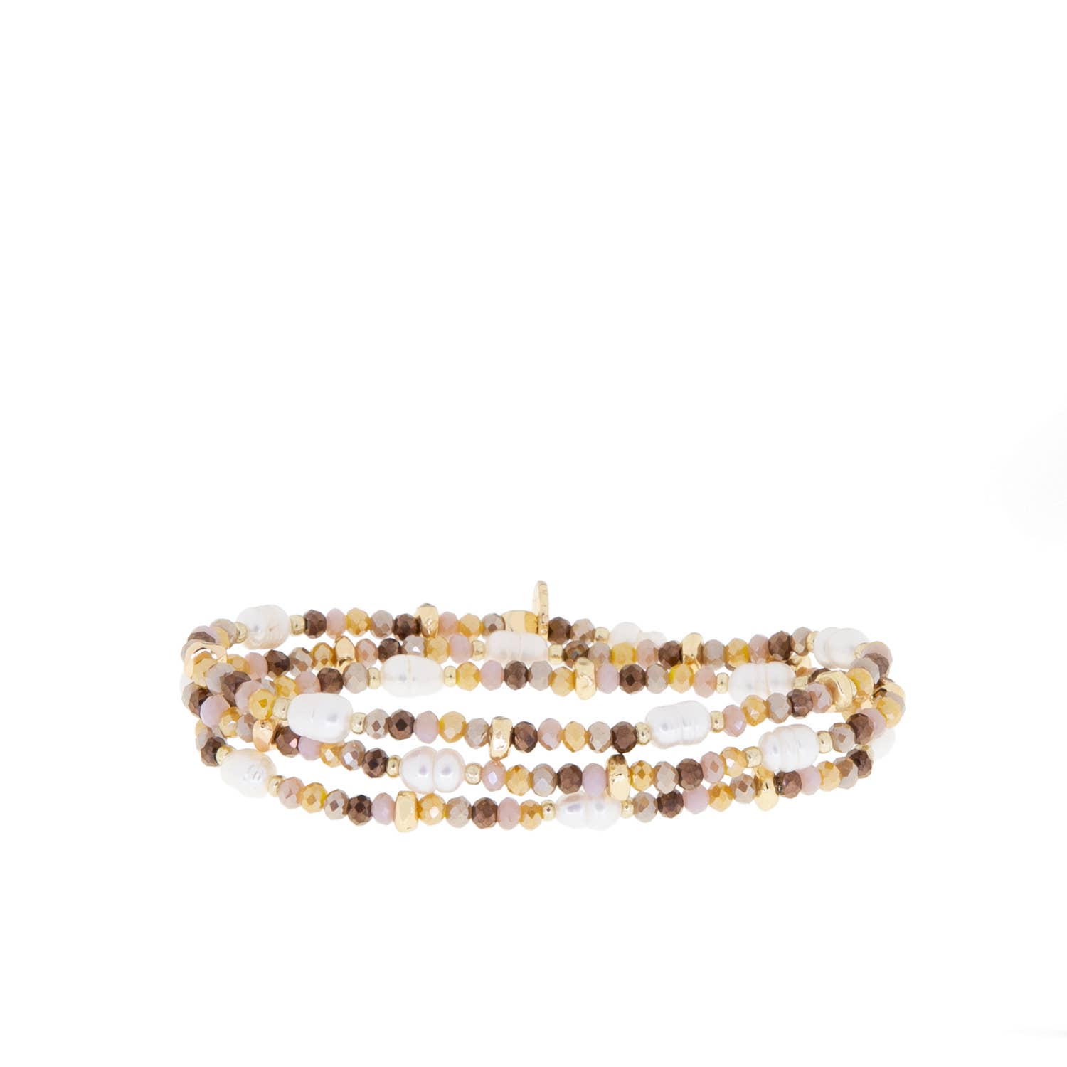 Marlyn Schiff - Wholesale Beaded Bracelet - crystal beaded pearl wrap bracelet21