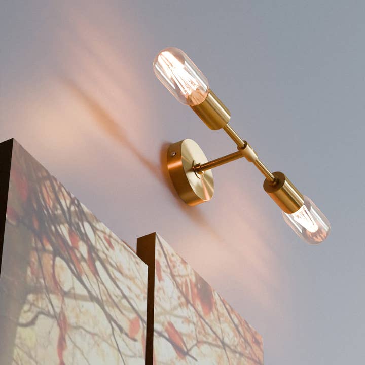 Ledsone - Vente Appliques - Applique Murale Moderne Minimaliste à 2 Lumières pour Salle de Bain~55935