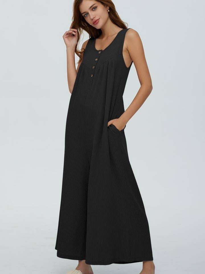 NINEXIS - Wholesale Jumpsuit - Women's - CWSJS0720_SOLID COLOR CASUAL LOOSE POCKET JUMPSUIT13