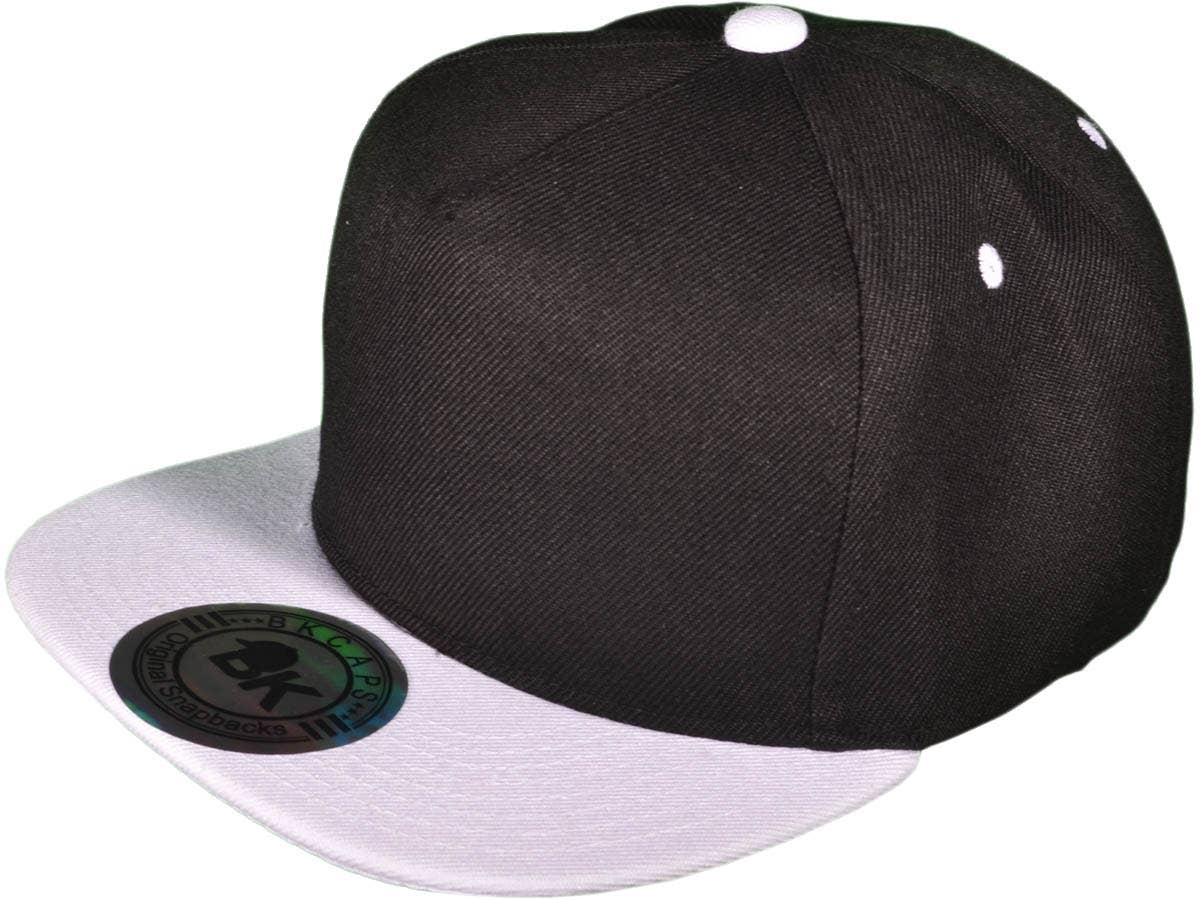 Buck Wholesale - Wholesale Flat Brim Cap - Unisex - 5 Panel Snapbacks - BK Caps Flat Bill Vintage Snapback Hats15