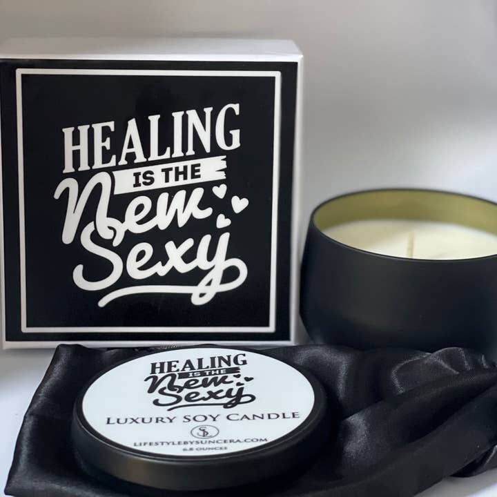 Healing Is The New Sexy Luxury Candle for wholesale by Lifestyle by Suncera