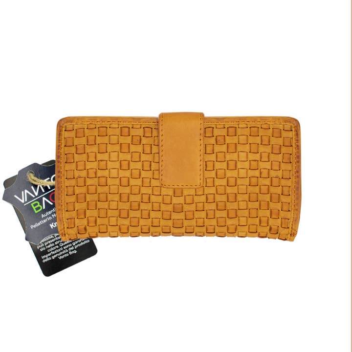 Johnny ❤ Portafogli intrecciato ❤ Pelle Lavata per la vendita all'ingrosso da parte di Vanto Bag