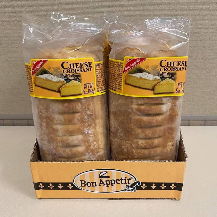 Shop The King - Wholesale Snack Bar - Bon Appetit Cheese Croissant, 5 oz - Buttery and Cheesy (Pack of 8)