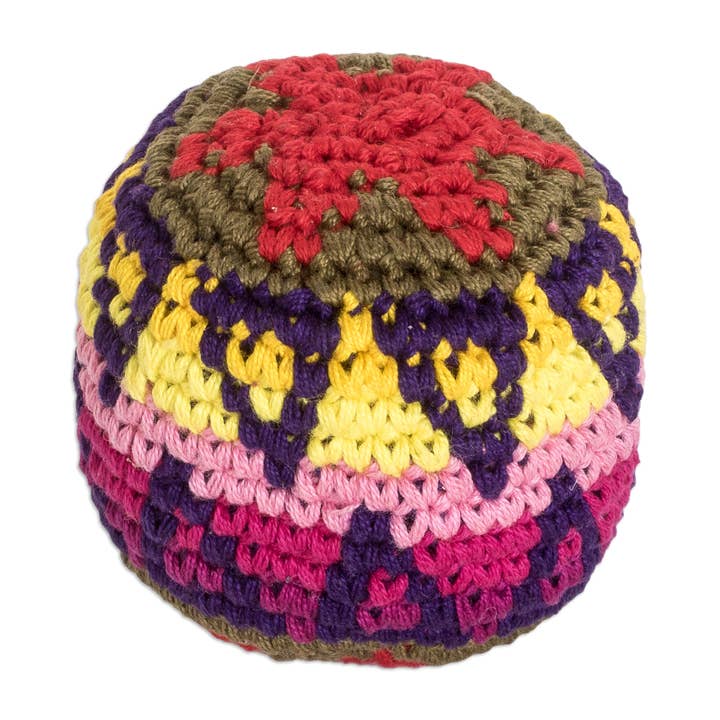 NOVICA - Wholesale Classic Toy - Kids - Novica Handmade Geometric Mix Cotton Hacky Sack