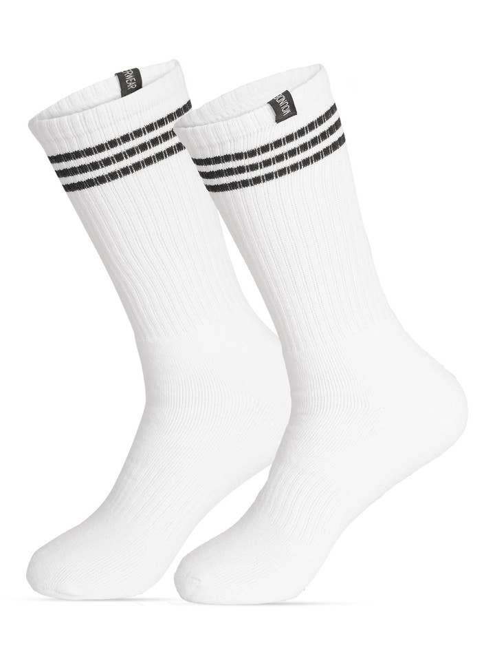 CHAUSSETTES ATHLETIC CREW SPORT BLANCHES pour la vente par MOUNDERWEAR
