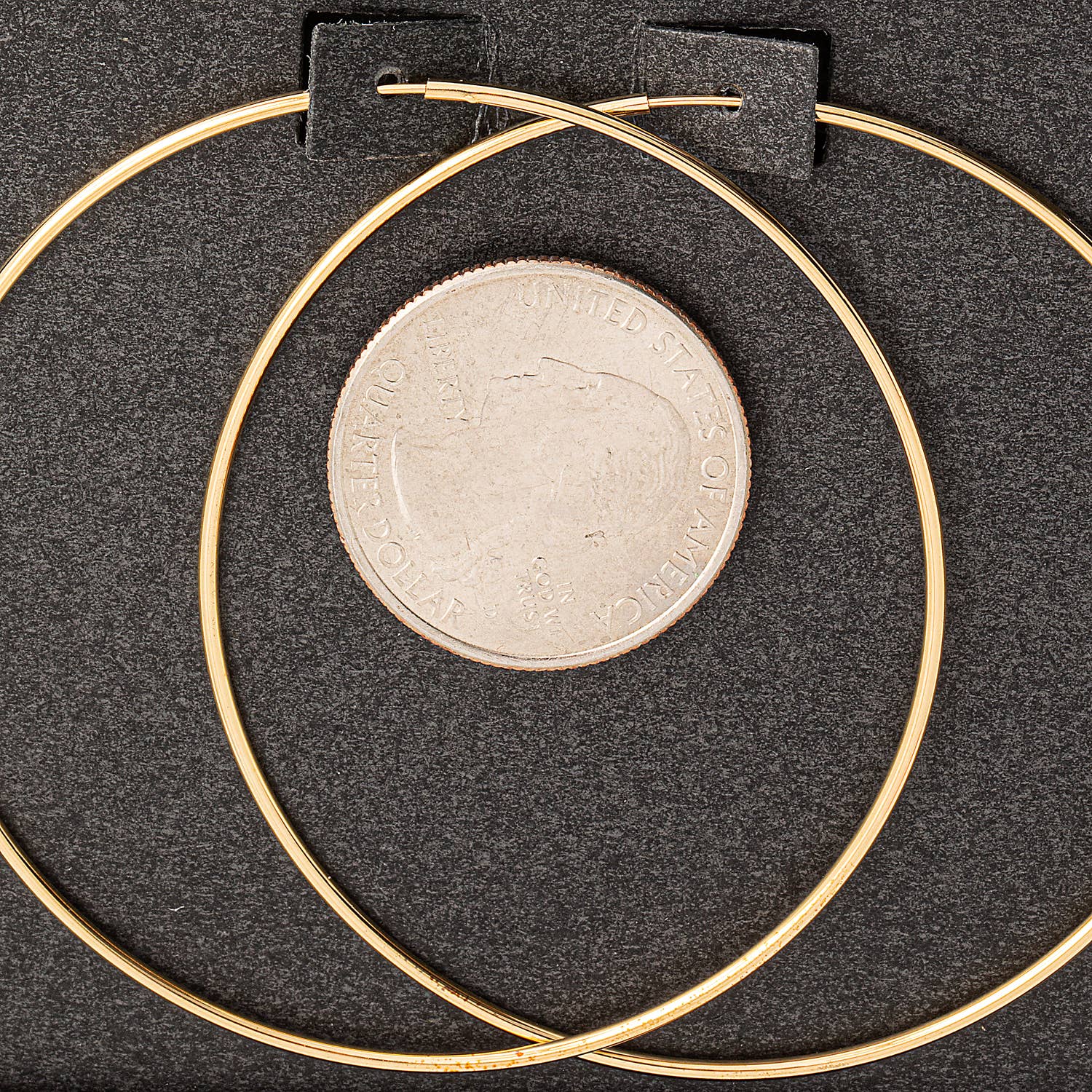 Fame Accessories – wholesale Hoop-örhängen – Secret Box tunna örhängen med 60 mm ringar doppade i guld1