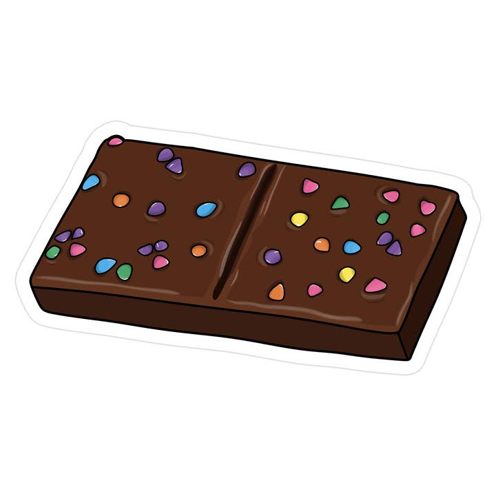 90's Nostalgia Cosmic Brownie Sticker for wholesale by Shop Trimmings