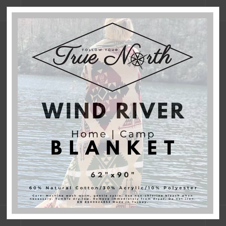 Follow Your True North - Wholesale Throw Blanket - Wind River Blanket