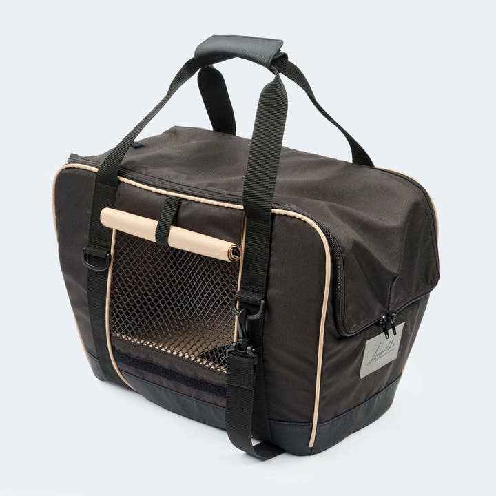 Leopold's Finest for dogs – wholesale Transportbur – Hund – Cykelväska för hundar svart