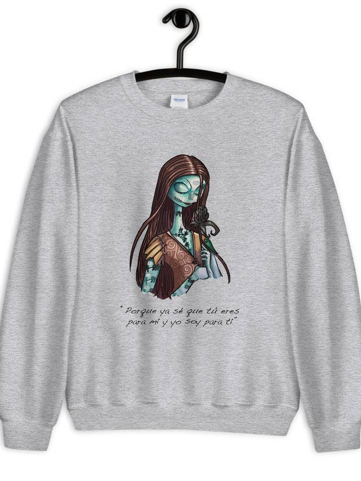 Sally unisex sweatshirt for wholesale by El loco del Pelo Rizo