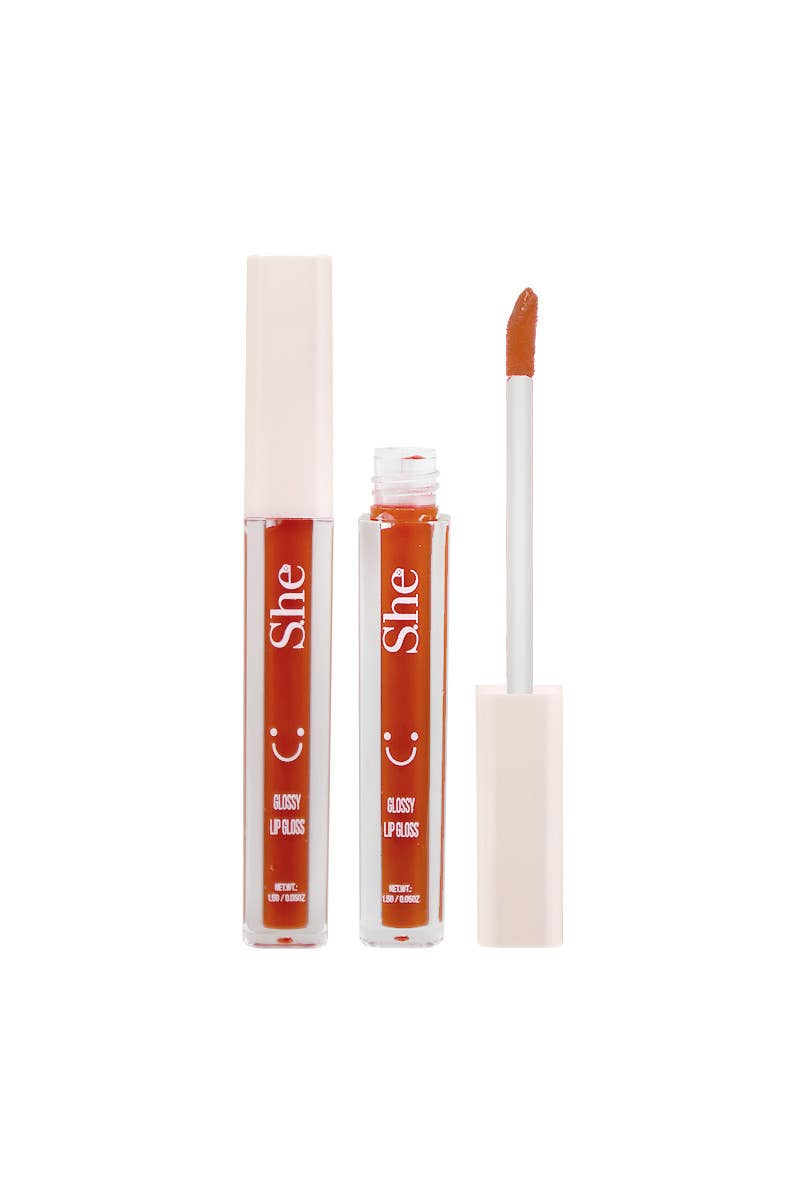 PINEAPPLE Beauty - Wholesale Lip Gloss - SHE LG1056 Red Glossy Lip Gloss - 36 3