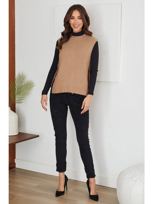 VENTI6 - Wholesale Lounge Sweatpants/Joggers - Women's - CORDUROY CRINKLE JOGGERS WITH BELT (20996-CORDUROY)3