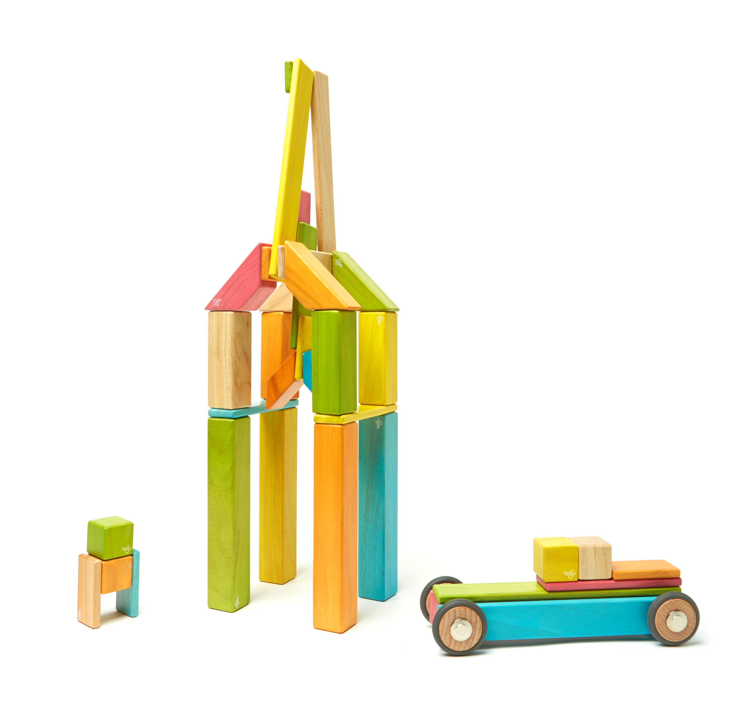 Tegu - Wholesale Building Set - Kids - 42 Piece Magnetic Wooden Block Set3