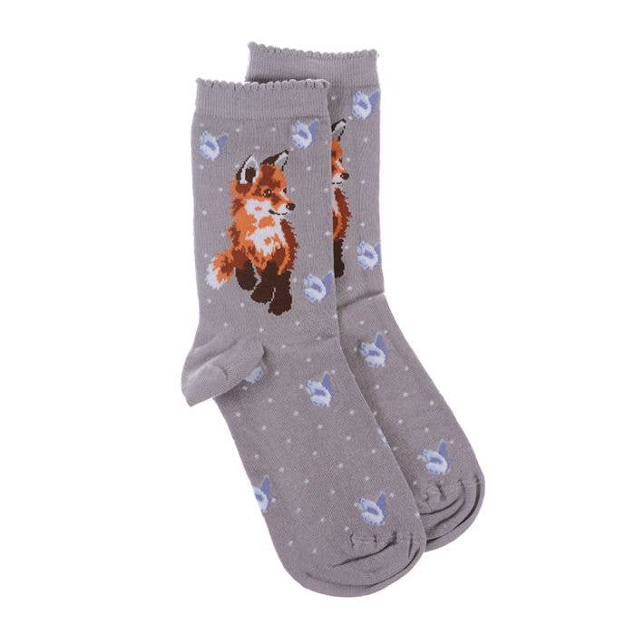 Wrendale Designs - Wholesale Socks - Women's - Fox Sock - Born To Be Wild