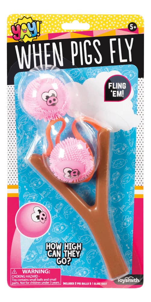 Toysmith - Wholesale Slingshot - Kids - Yay! When Pigs Fly Slingers