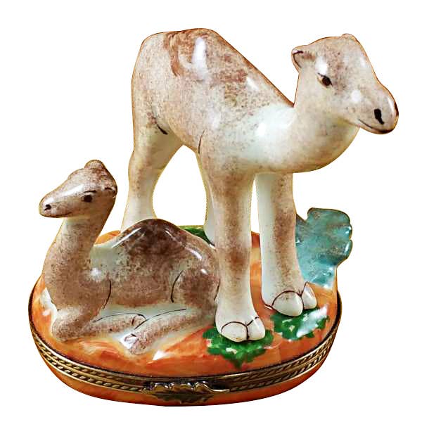 Hand Painted Porcelain Limoges Camel Tabletop Decor for wholesale by Rochard