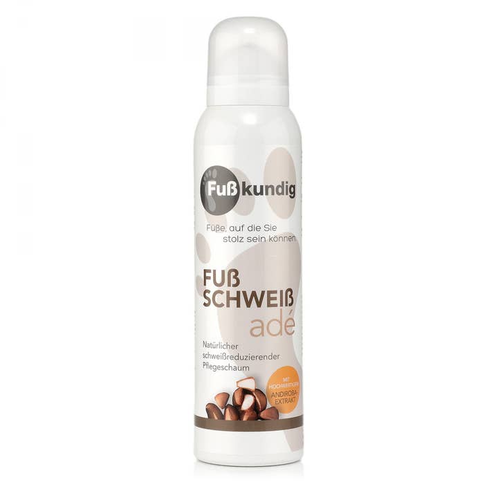 Fußkundig – Großhandel Fußcreme – Fußschweiss Adé Pflegeschaum 150ml