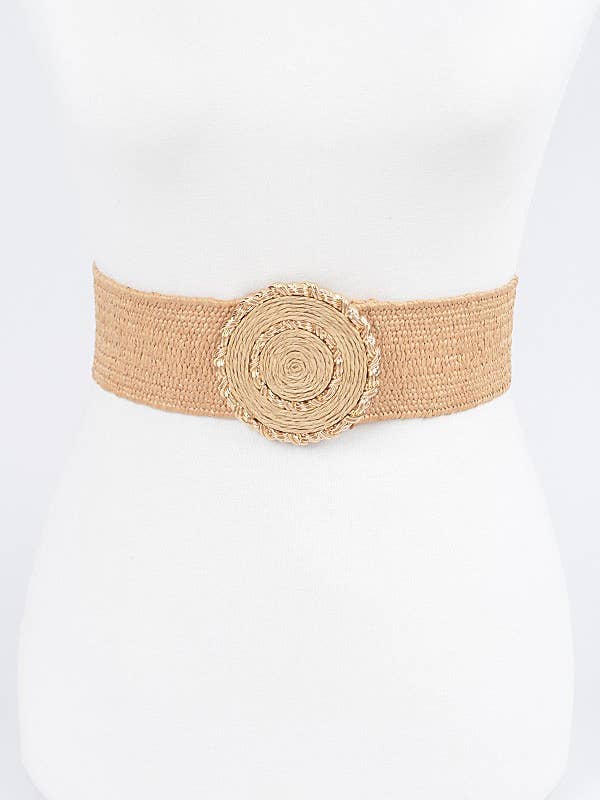 Elastischer Gürtel aus Kunststroh PB8587 für den Großhandel von anbfashion