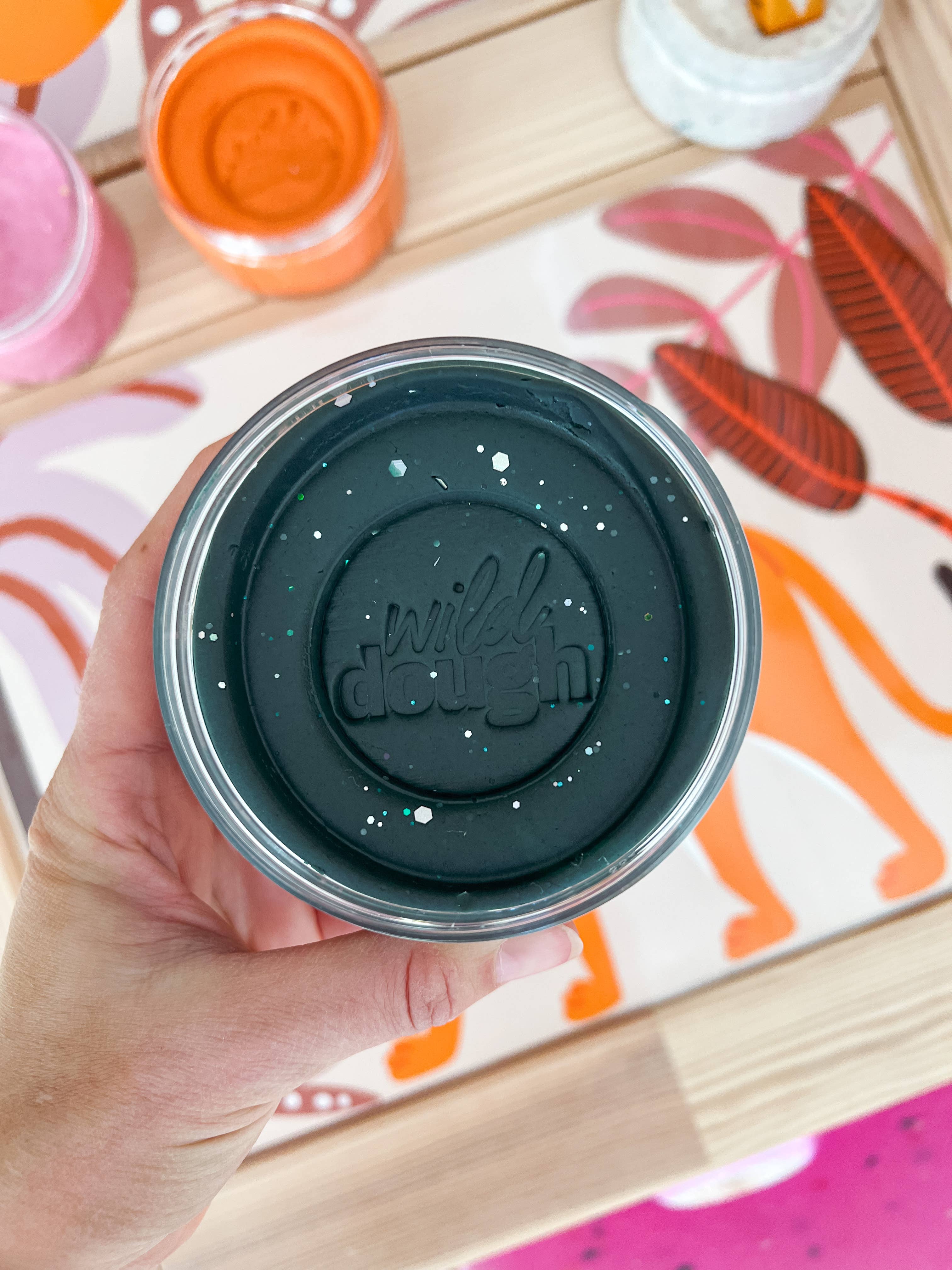 Wild Dough Playdough - Wholesale Putty/Slime - Kids - Galaxy Black Playdough - Glitter (w/s)1