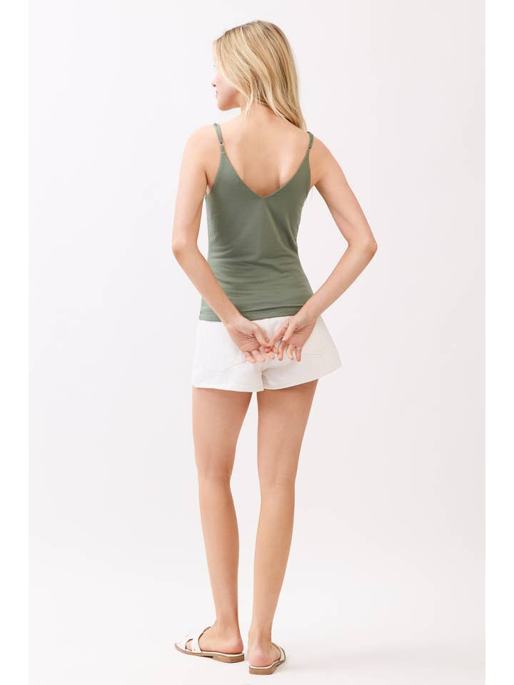 Final Touch - Wholesale Camisole - Women's - DOUBLE LAYERED V- NECK CAMI TOP - VT161318