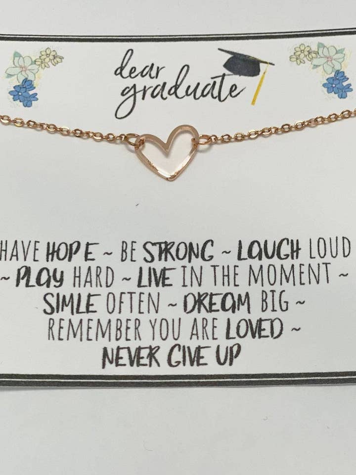 College graduation necklace, Grad gift, Grad gifts for her, Grad gifts for girls, Graduation necklace gift, Graduation necklace for daughter for wholesale by Little Happies Co