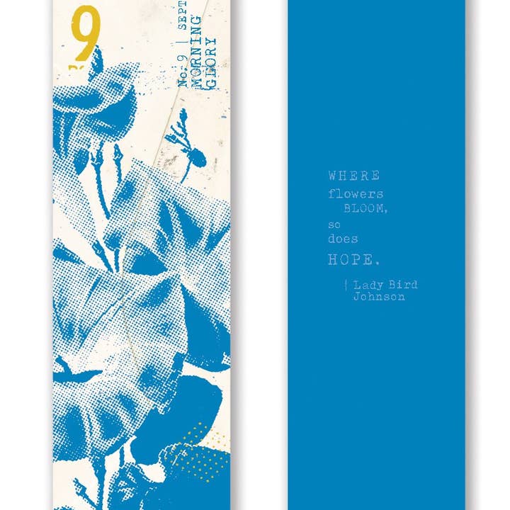 Gibbs Smith - Wholesale Bookmark - Mark the Year Bookmark Box A Floral Bookmark for Each Month10