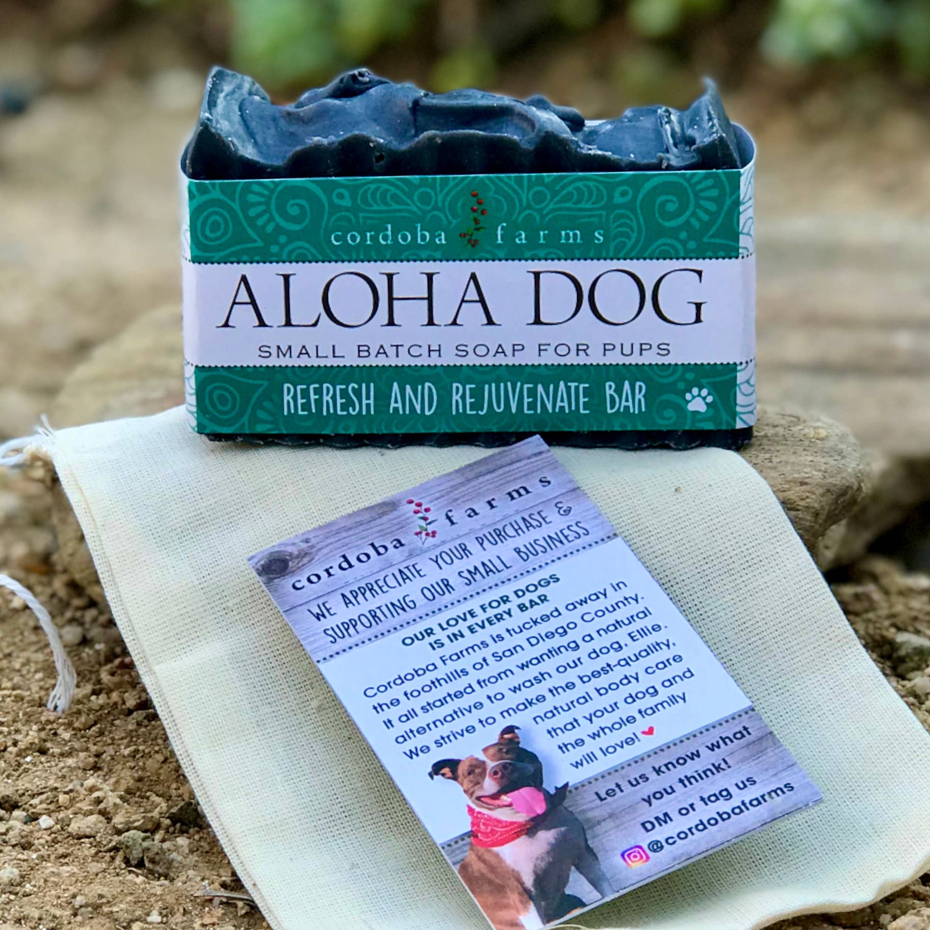 Cordoba Farms – wholesale Pet soap – Dog – ALOHA DOG Rejuvenating Bar3