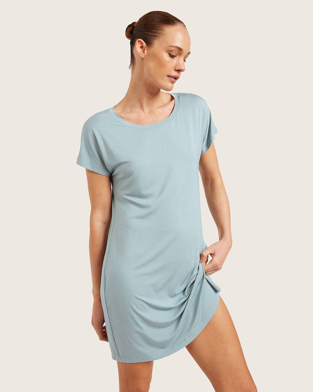 Bleu Minéral Chemise de nuit Goodnight - Bleu minéral en vente sur Faire6