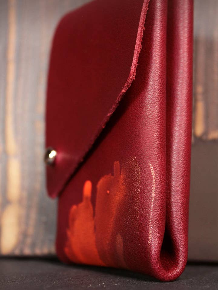 Tarjetero Albi rojo for wholesale by Araceli Garcia Bags