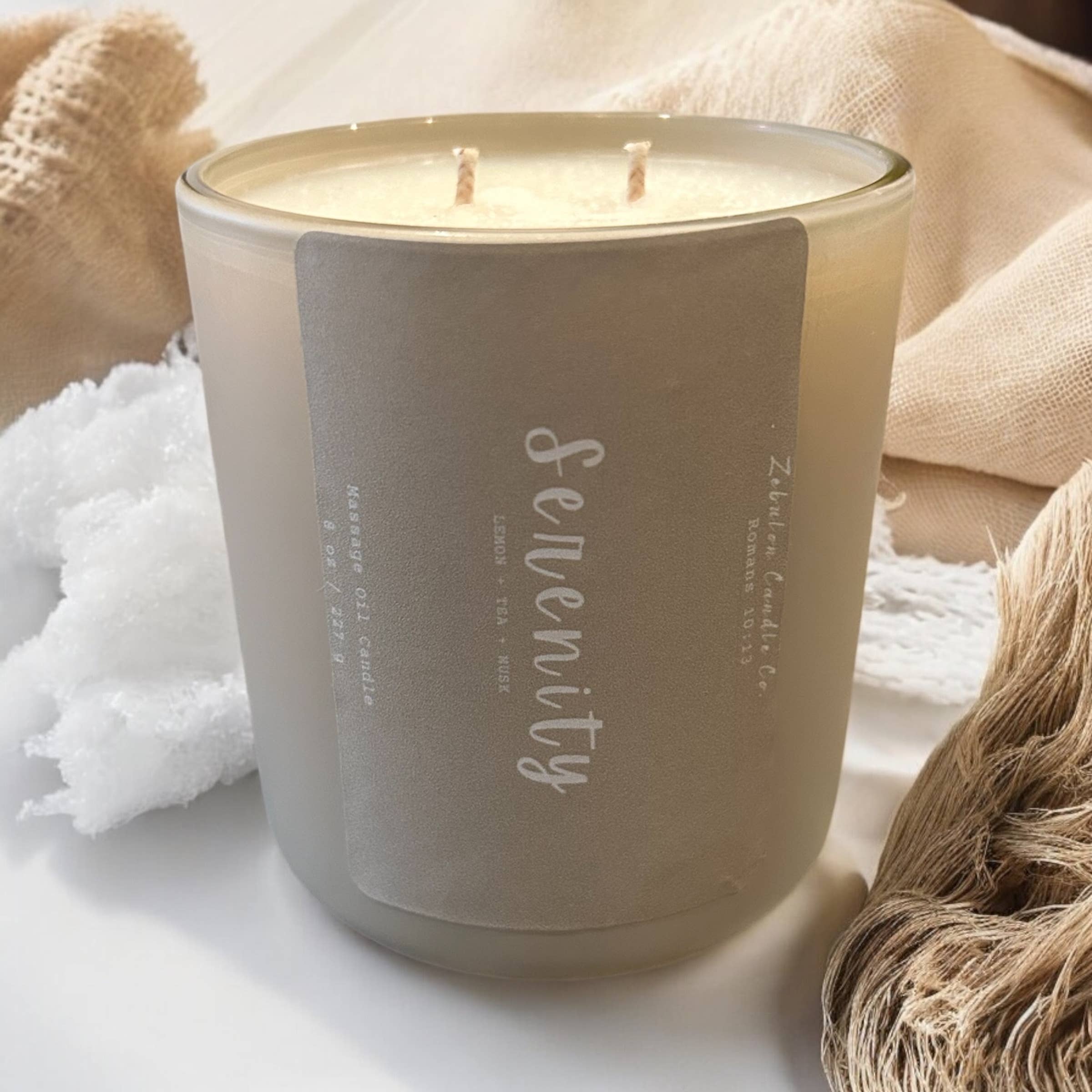 Redeemed Home & Candle – Großhandel Kerze im Glas / gefüllte Kerze – Massageöl 9 Unzen Kokosnuss-Soja-Duftkerze9