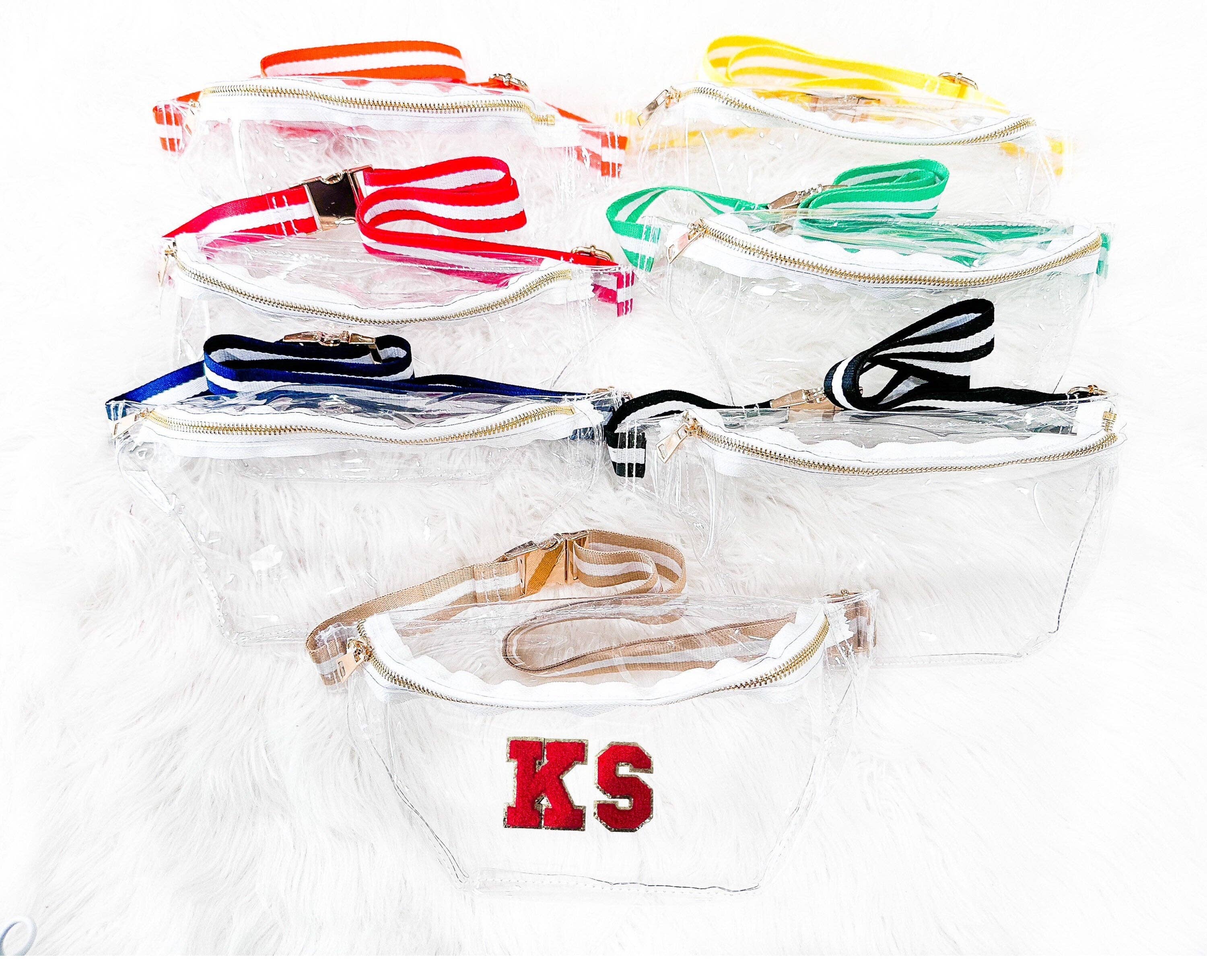 Social Grace & Company - Wholesale Belt Bag - Women's - Clear Fanny Pack - Transparent Stadium Bag - Game Day Belt 3