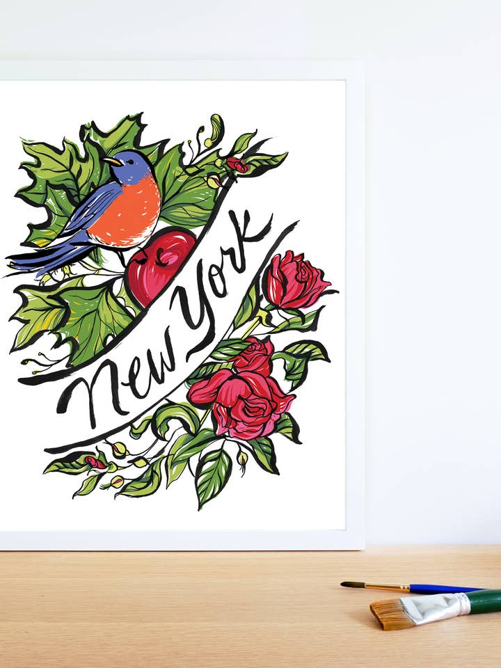 The Empire State Art Print | New York for wholesale by Flourish Creative