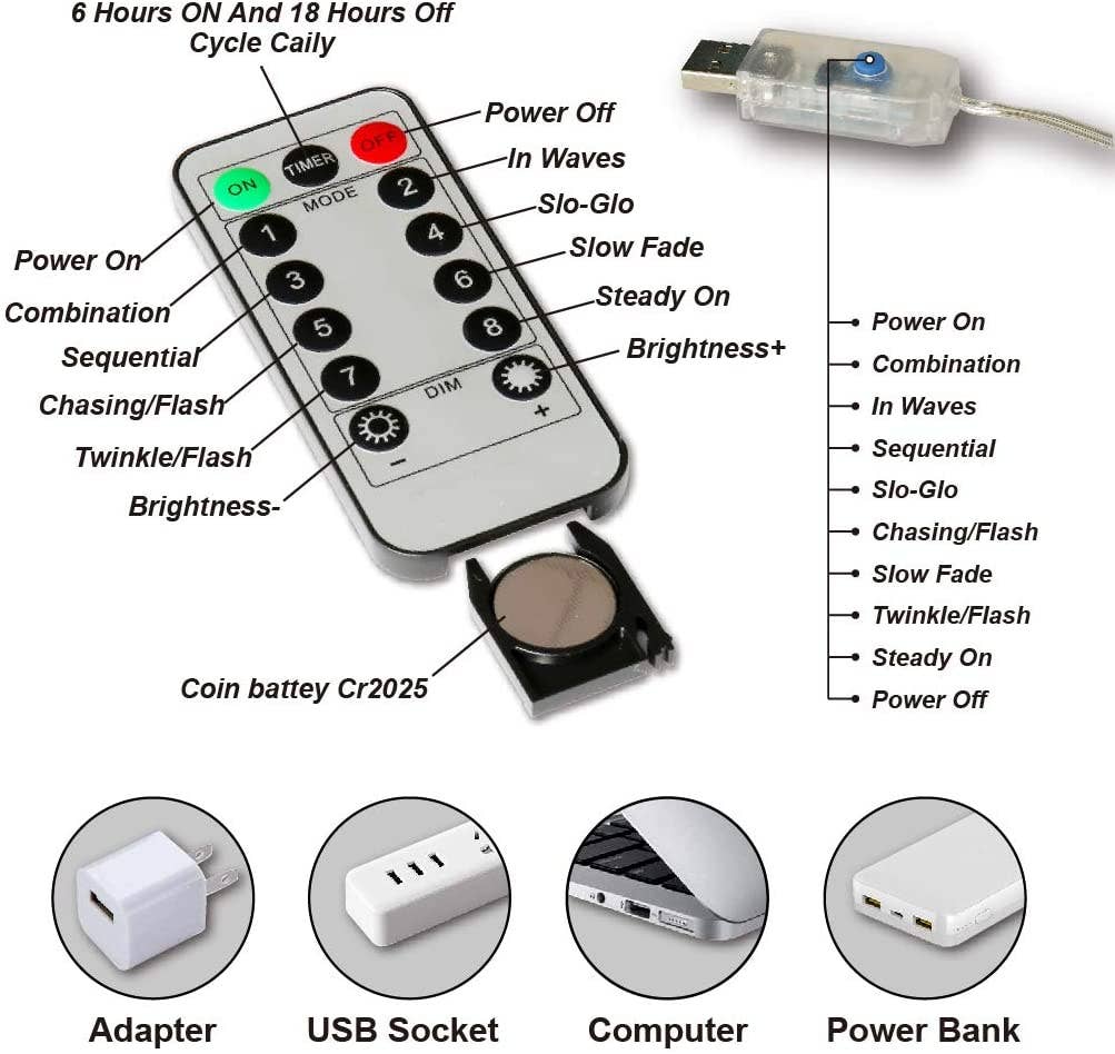 Perfect Holiday - Wholesale String Lights - 300 LED Curtain Lights USB Remote - Rainbow1