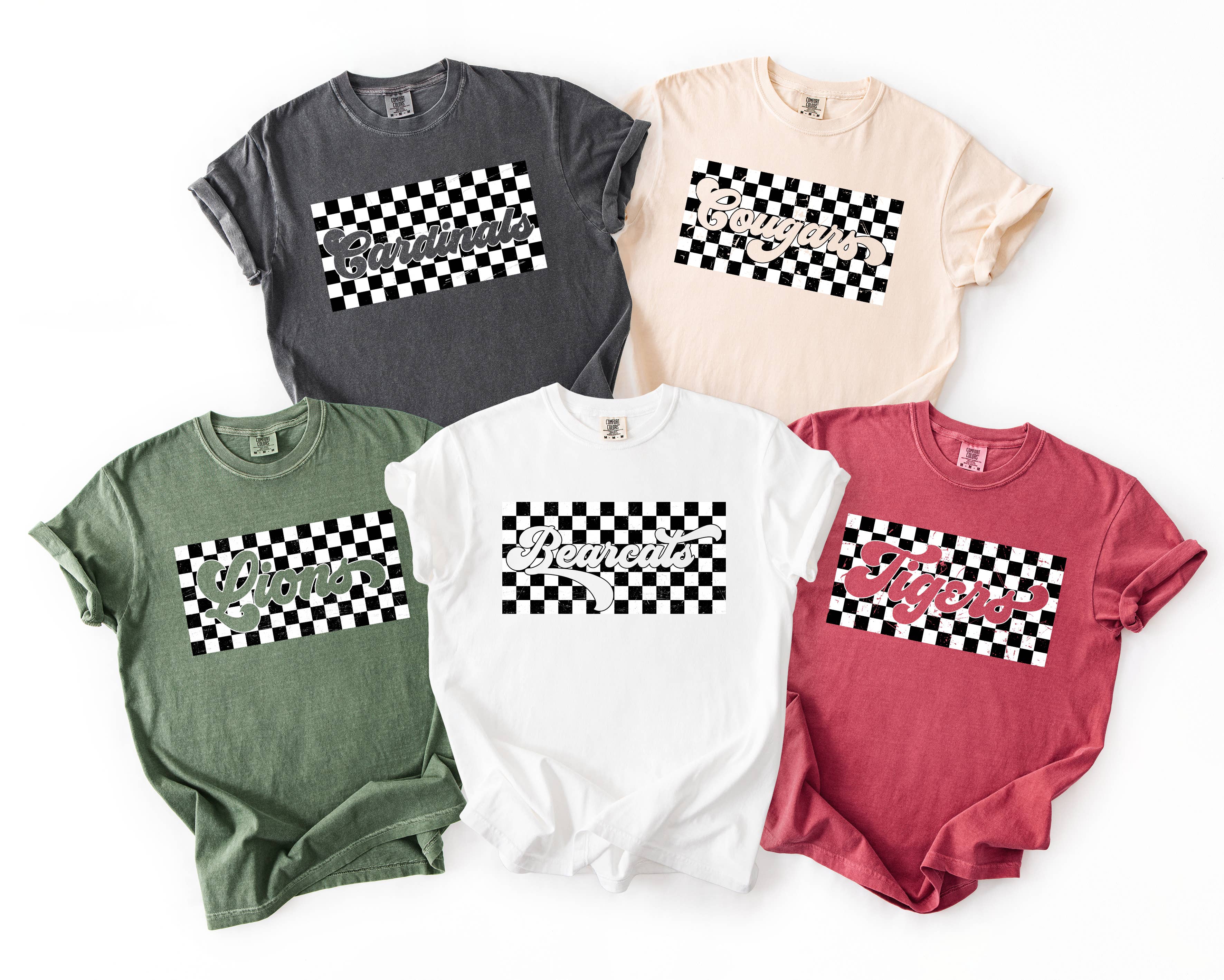 Tee Story - Wholesale Shirt - Unisex -   Comfort Colors, Custom School Mascot Shirt, Mascot Shirt0