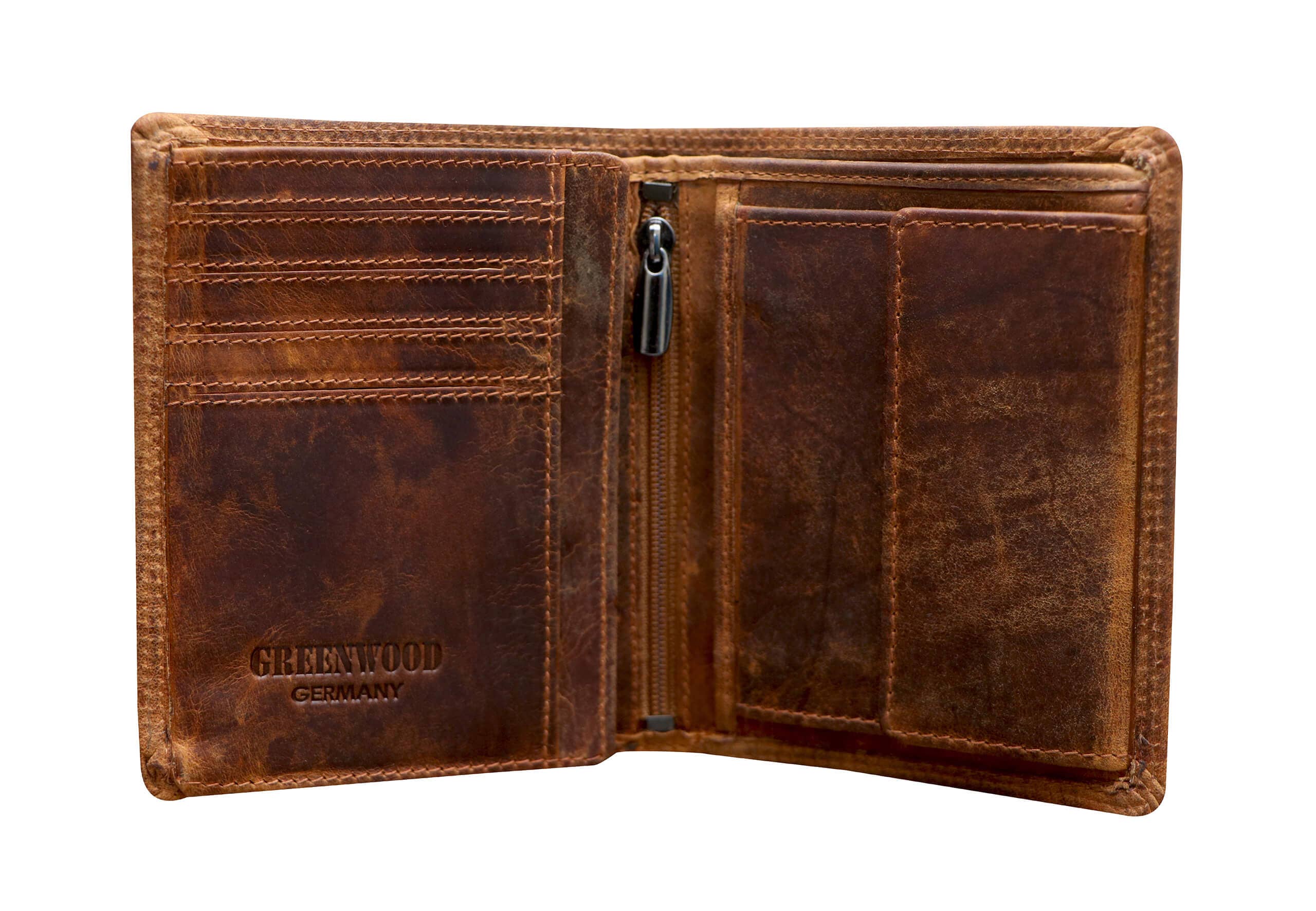 Greenwood - Vendita all'ingrosso Portafoglio - Unisex - Portafoglio Tim in pelle con ritratto da uomo RFID da donna12