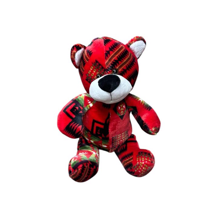 Nativo - Wholesale Stuffed/Plush Toy - Kids & Baby - PSA-LBEAR - Plush Stuffed LARG Teddy Bear Southwest Design5