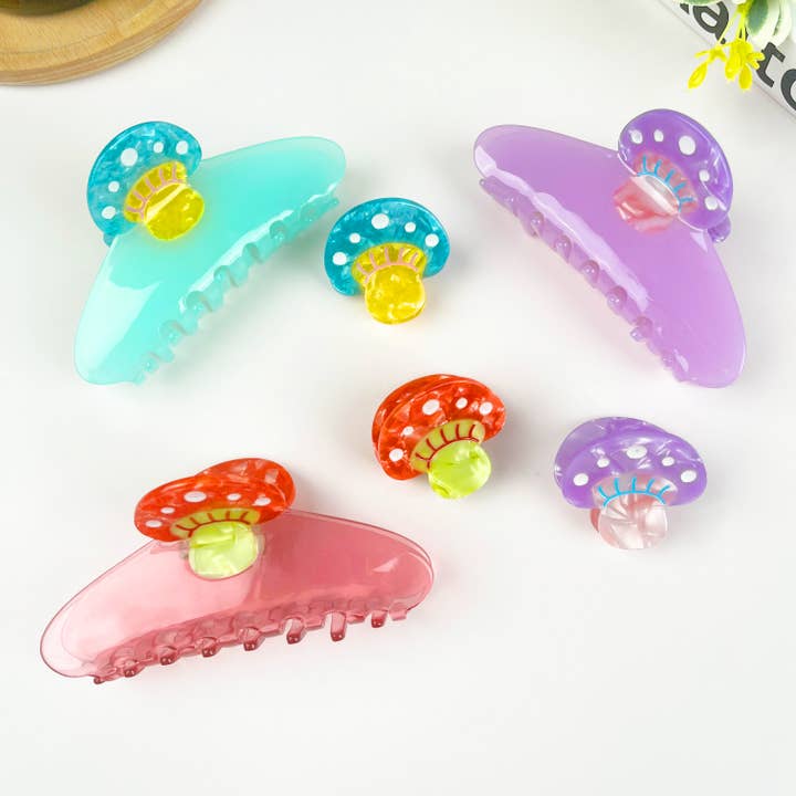 Fermaglio per capelli a forma di fungo, pinza per capelli vegetale per la vendita all'ingrosso da parte di TheDivaSoap