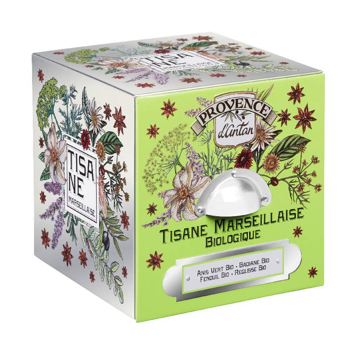 PROVENCE D'ANTAN - Wholesale Health/Detox Tea - Organic Marseillaise Herbal Tea* – Metal Cube 24 sachets0