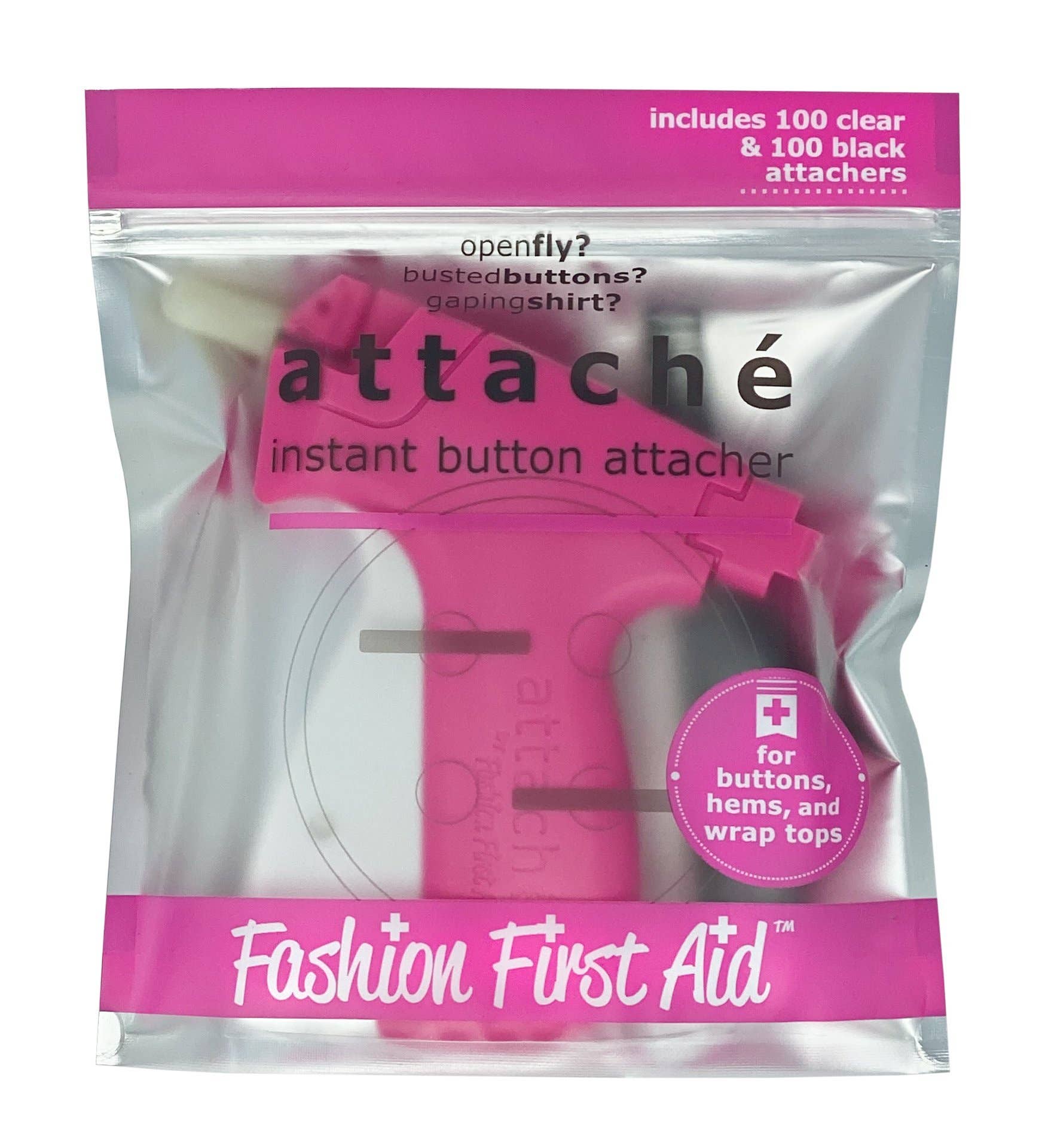 Fashion First Aid - Wholesale Sewing Button/Snap - Attaché: Instant Button Attacher no sew mini sewing machine
