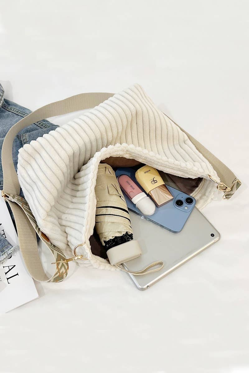 42POPS – wholesale Tote bag – Women's – `.0806 Corduroy Tote Bag With Guitar Shoulder Strap SI-281513